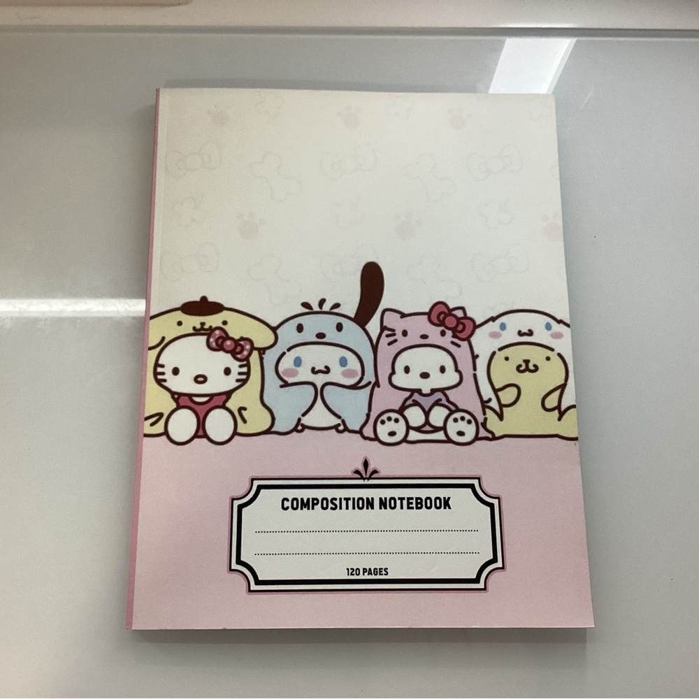 Sanrio Composition Book 120 Pages